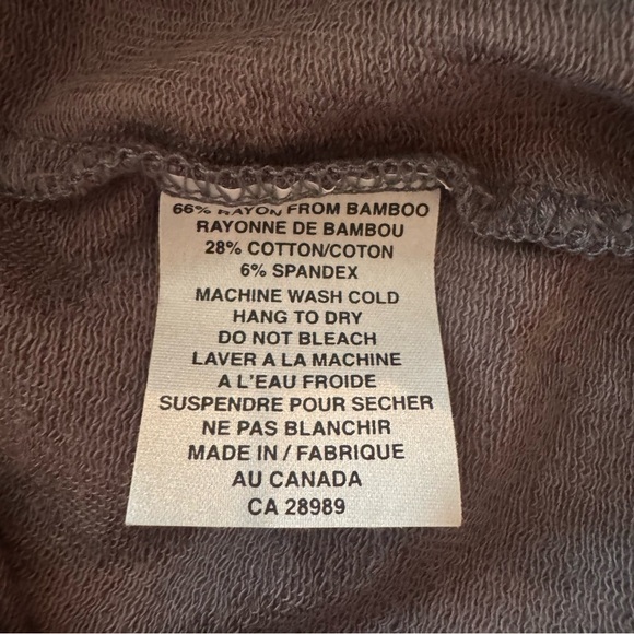 Gilmour Bamboo French Terry Slash Pocket Skirt size Large Gray Pull on - Picture 8 of 8